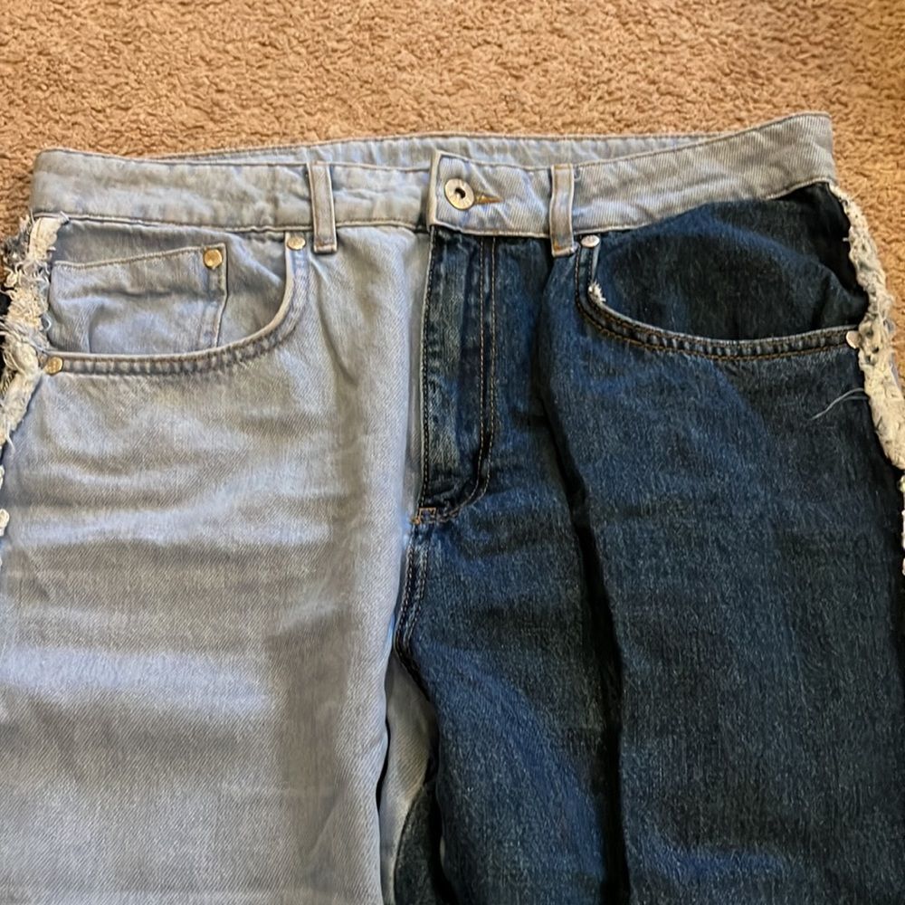Urban outfitters ragged mom patchwork jeans 32 - Picture 9 of 11